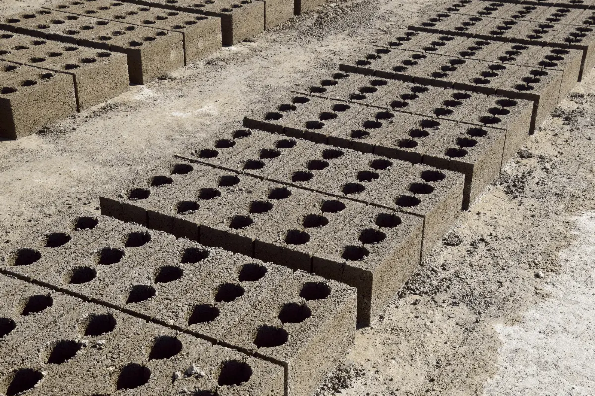 Keep the Wood Off the Ground Using Cinder Blocks