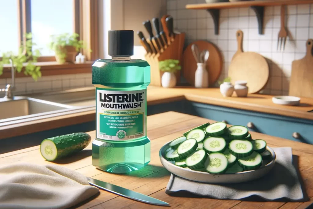 Listerine and Cucumber Slices