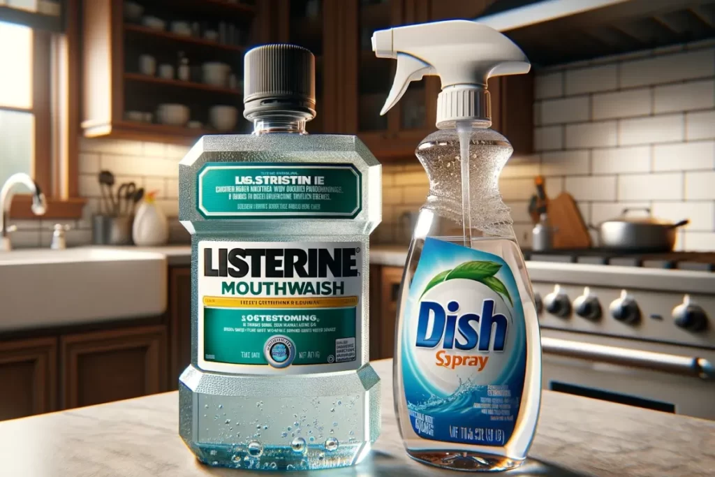 Listerine and Dish Soap Spray
